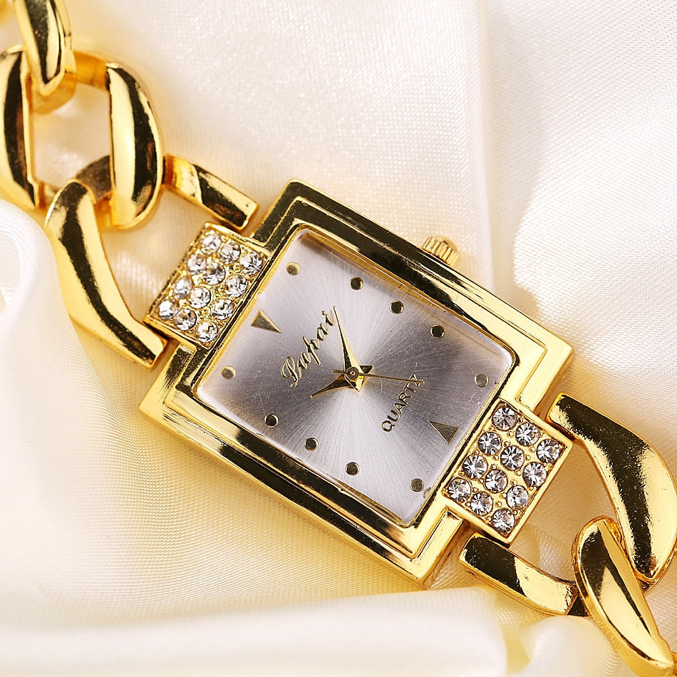 Ladies Watches 2020 Wrist Guaranteed Women Crystal Diamond Watches Luxury Gold Watch Stainless Steel Women's Watch Clock Women