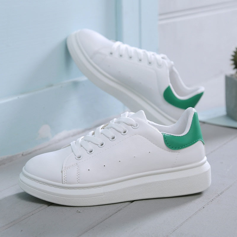 Women Shoes Fashion White Sneakers Chunky Vulcanize Shoes Female 2019 Spring Summer Platform Tenis Feminino Women Casual Shoes