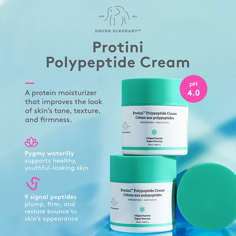 DRUNK ELEPHANT FACE SKIN CARE SET PROTINI POLYPEPTIDE CREAM LALA RETRO WHIPPED CREAM VIRGIN MARULA OIL SERUM FOR PREGNANT WOMEN