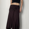 Metal Buckle Irregular High Waist Slimming All-matching Skirt