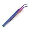 1Pcs Curved Straight Tweezers Rainbow Eyelash Extension Nails Decor Picker Dead Skin Remover Manicure Makeup Nail Tools