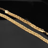 Gold Color Hollow Earrings Necklace Set Fashion Women Dubai Africa Luxury Punk Jewellery Choker Necklace Wholesale Accessaries