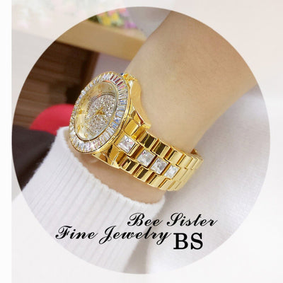 Diamond Watches Women 2022 Famous Brand Fashion Ceramic Women Wrist Watches Ladies Stainless Steel Female Clock Relogio Feminino