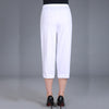 Women Capris Pants Female Women&#39;s Summer Breeches 2022 High Waist Cropped Pants Woman Candy Color Straight Calf-Length Pant