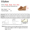 Eilyken 2023 New Summer Casual Cozy Platform Wedges Heels Slippers Ladies Fashion Open Toe Roman Women&#39;s Sandals Shoe Size 36-43