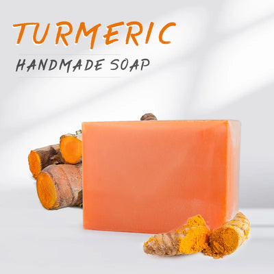 Tumeric Soap Acne Dark Spots Removal Skin Brighten Handmade Soap Face Cleansing Body Bleaching Bath Whitening Soap 100