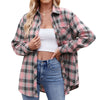 Women's Casual Fashion Hot Girl Loose Plaid Shirt