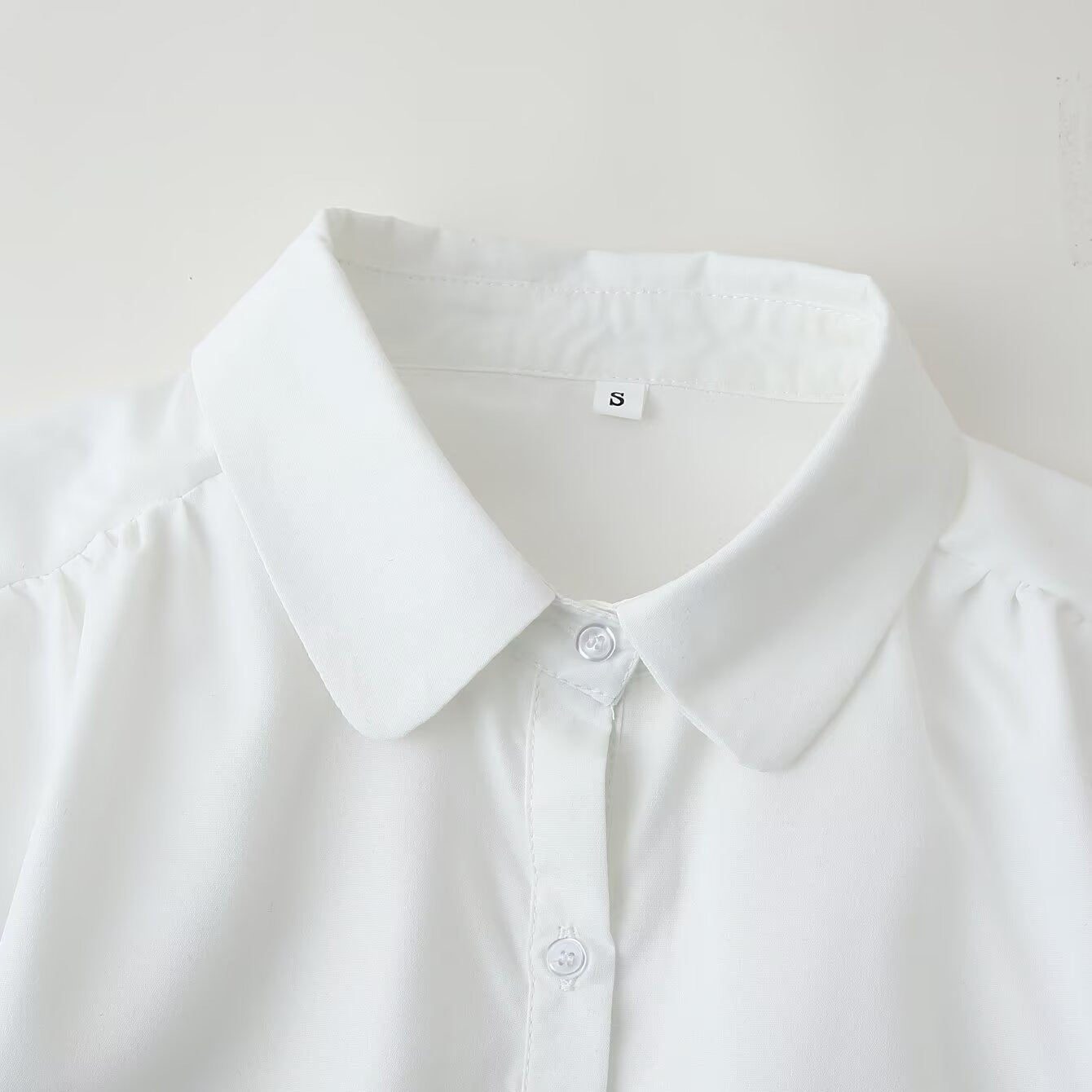 European And American Style French Style Design Sensitive Diligent Style Fashion Hollowed-out Flower Embroidered Shirt