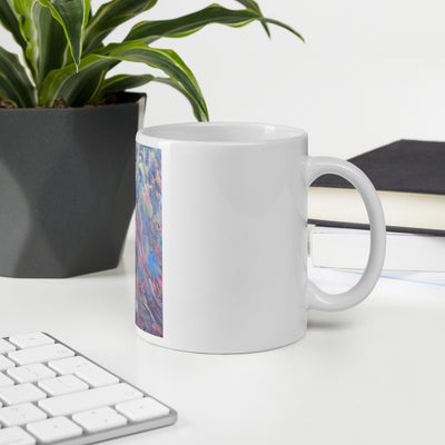 White glossy mug