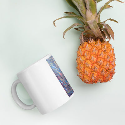 White glossy mug